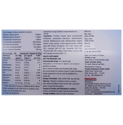 entroflora tablet 10's